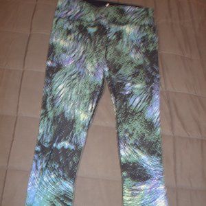 TUFF ATHETICS WOMEN'S WORKOUT PANTS SIZE S  GREEN & BLACK